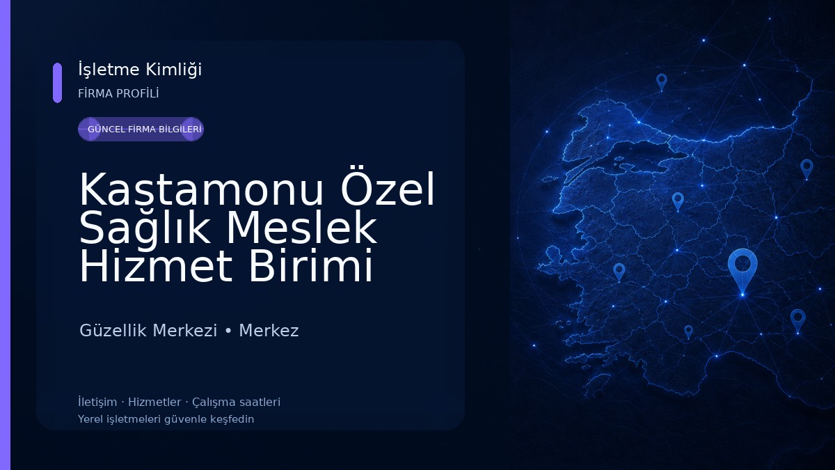 Kastamonu Özel Sağlık Meslek Hizmet Birimi Ergoterapist Müyesser ŞİMŞEK 