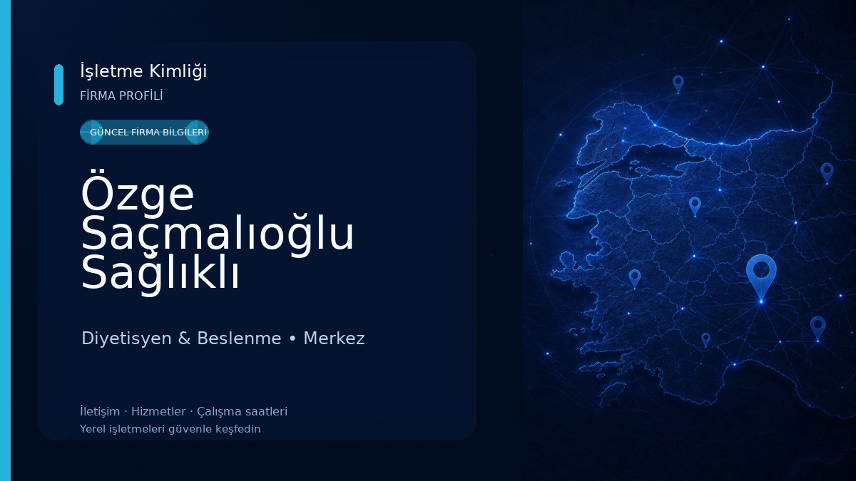 Özge Saçmalıoğlu Sağlıklı Beslenme Ve Güzellik Merkezi