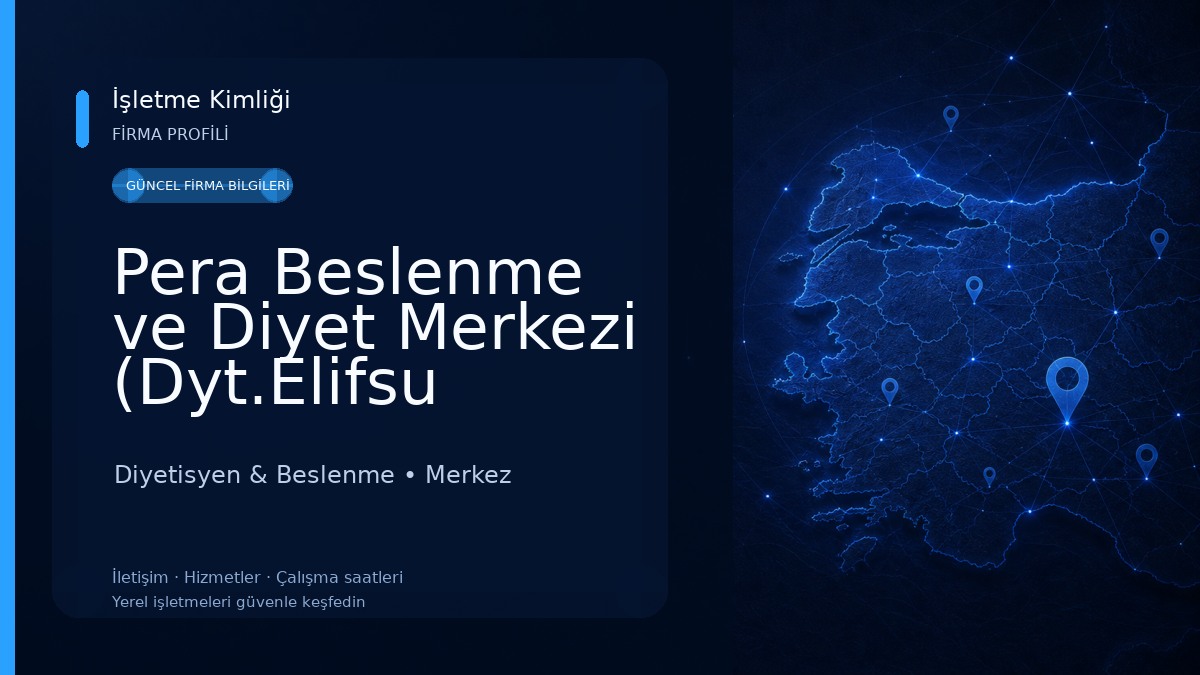 Pera Beslenme ve Diyet Merkezi (Dyt.Elifsu Keyik) 