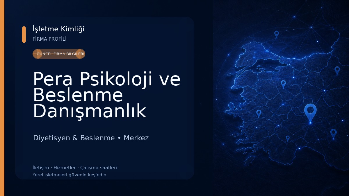 Pera Psikoloji ve Beslenme Danışmanlık Merkezi Diyetisyen & Beslenme