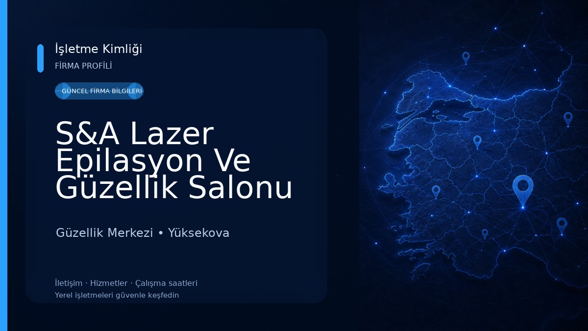 S&A Lazer Epilasyon Ve Güzellik Salonu Güzellik Merkezi