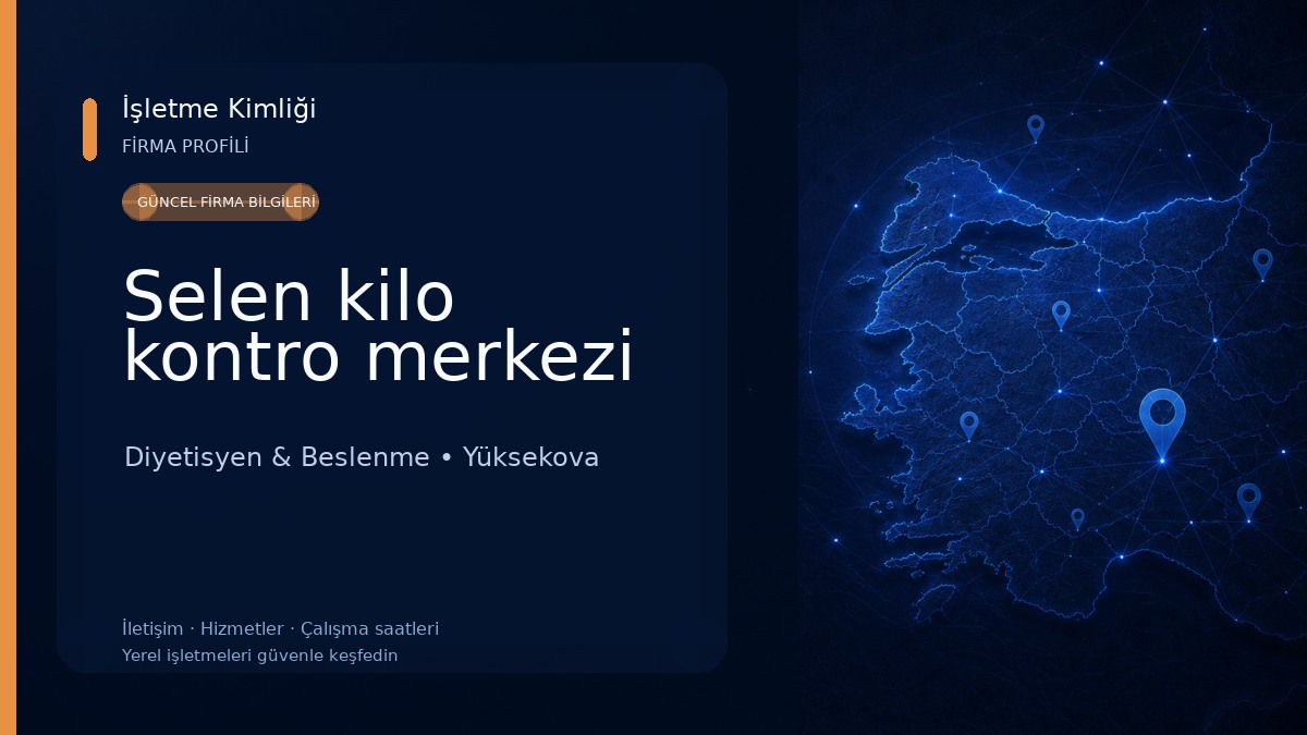 Selen kilo kontro merkezi Diyetisyen & Beslenme