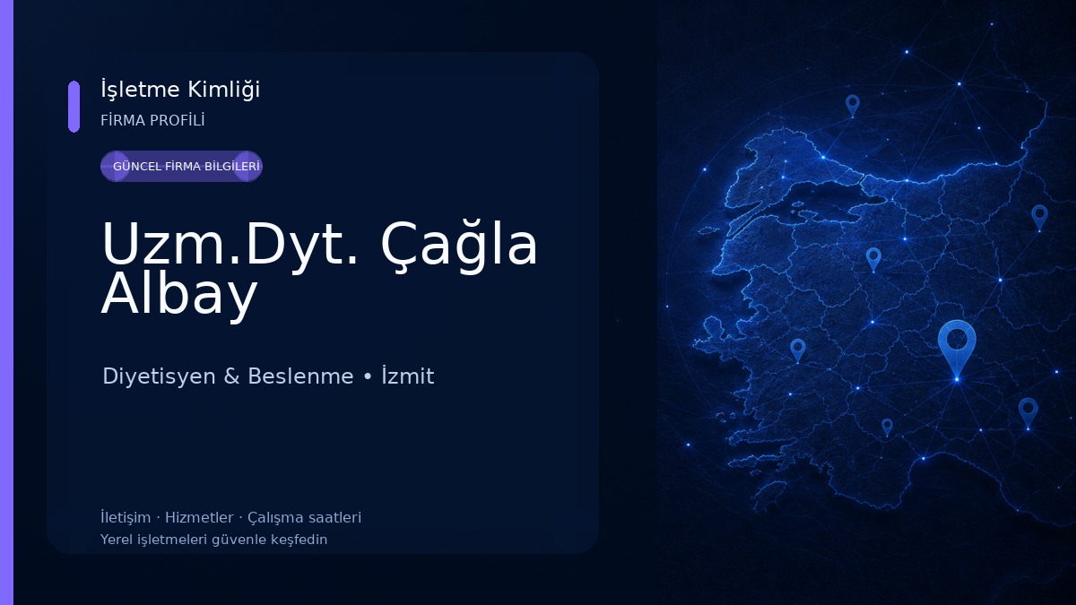 Uzm.Dyt. Çağla Albay Diyetisyen & Beslenme
