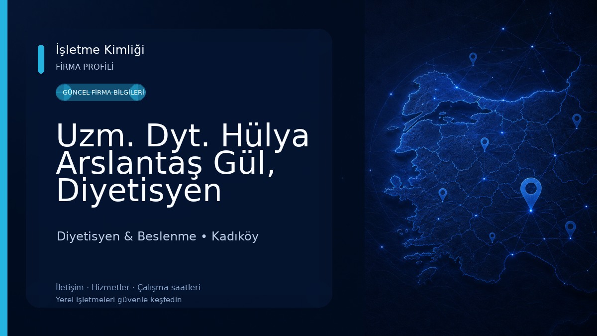 Uzm. Dyt. Hülya Arslantaş Gül, Diyetisyen Diyetisyen & Beslenme