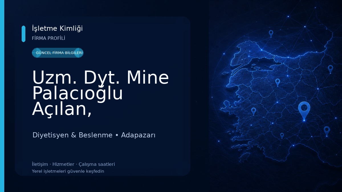 Uzm. Dyt. Mine Palacıoğlu Açılan, Diyetisyen 