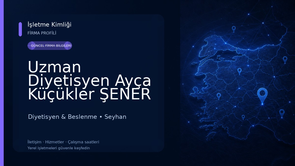 Uzman Diyetisyen Ayça Küçükler ŞENER Diyetisyen & Beslenme