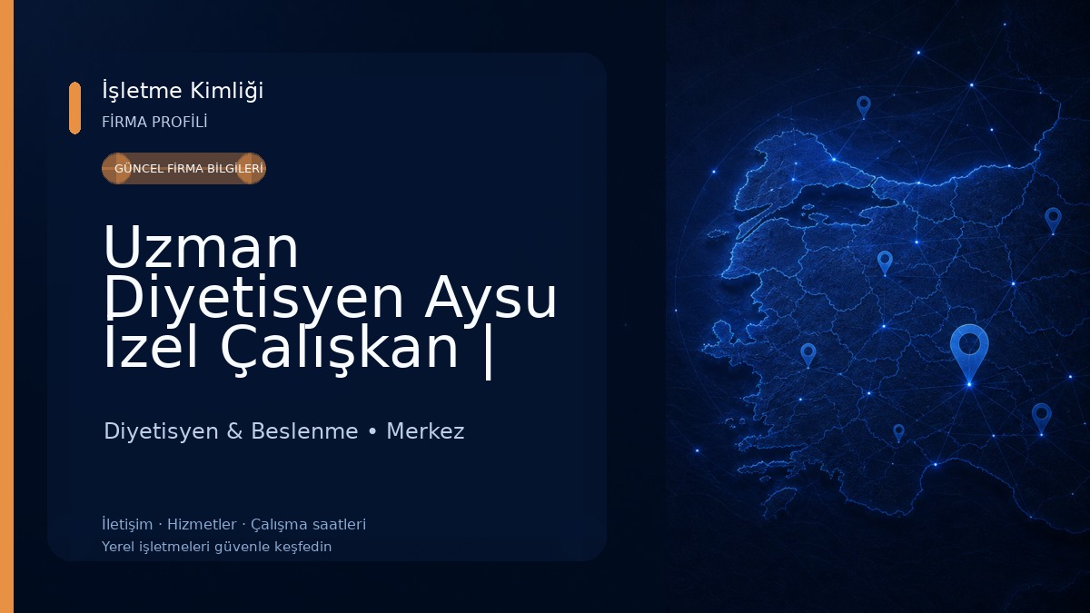 Uzman Diyetisyen Aysu İzel Çalışkan | Edirne Diyetisyen Diyetisyen & Beslenme