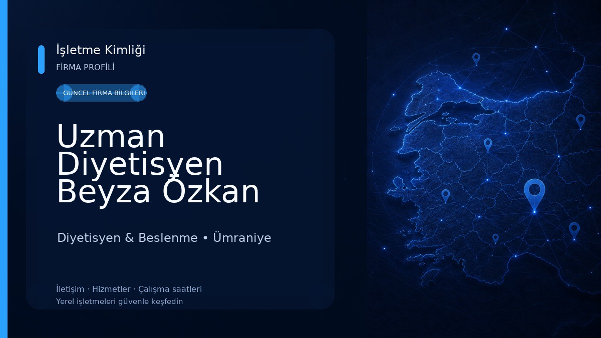 Uzman Diyetisyen Beyza Özkan Şahin Beslenme ve Diyet Ofisi Diyetisyen & Beslenme