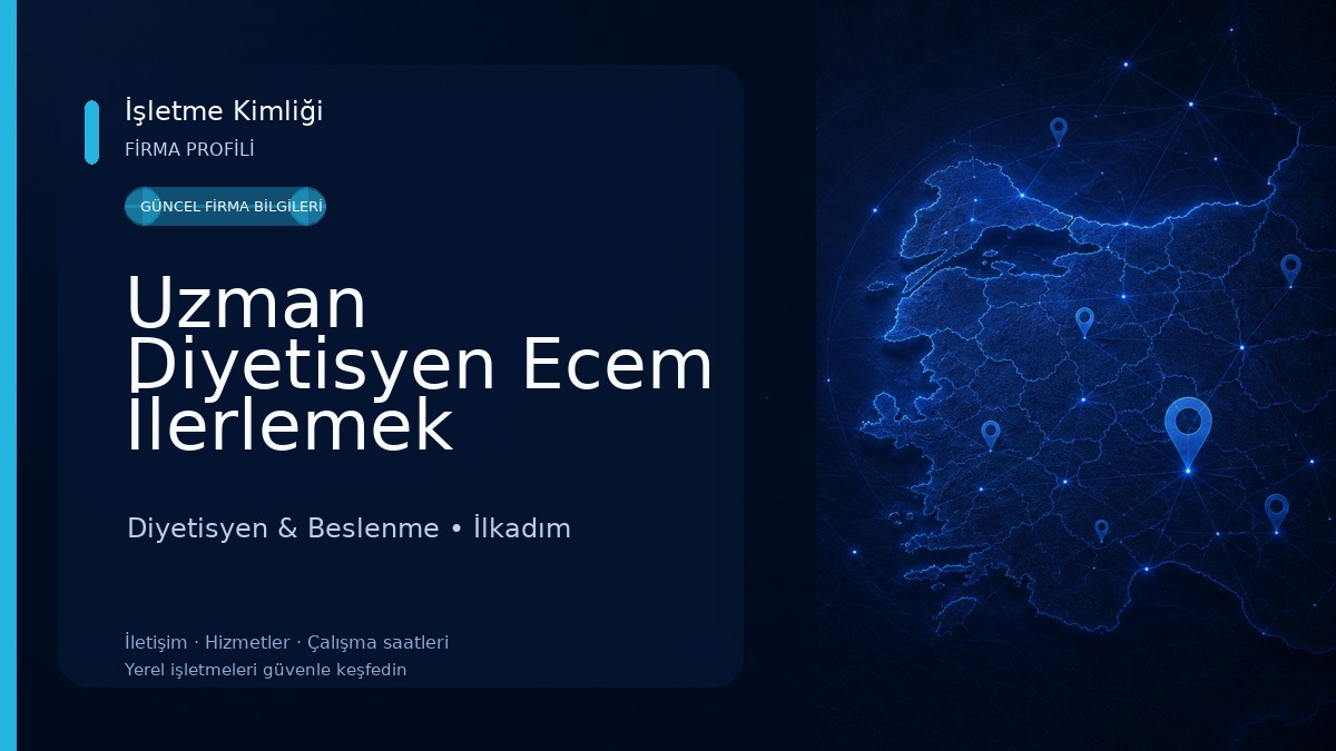 Uzman Diyetisyen Ecem İlerlemek Sağlıklı Beslenme ve Andulasyon Merkezi Diyetisyen & Beslenme