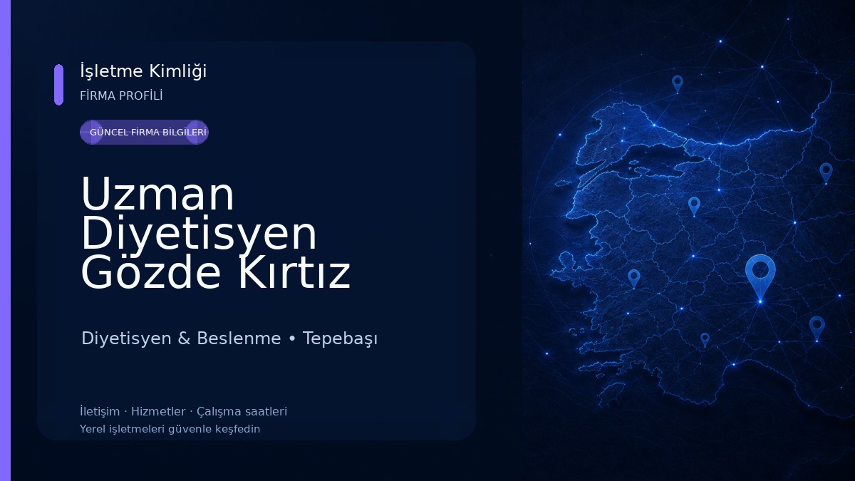 Uzman Diyetisyen Gözde Kırtız Beslenme Ve Diyet Merkezi Diyetisyen & Beslenme